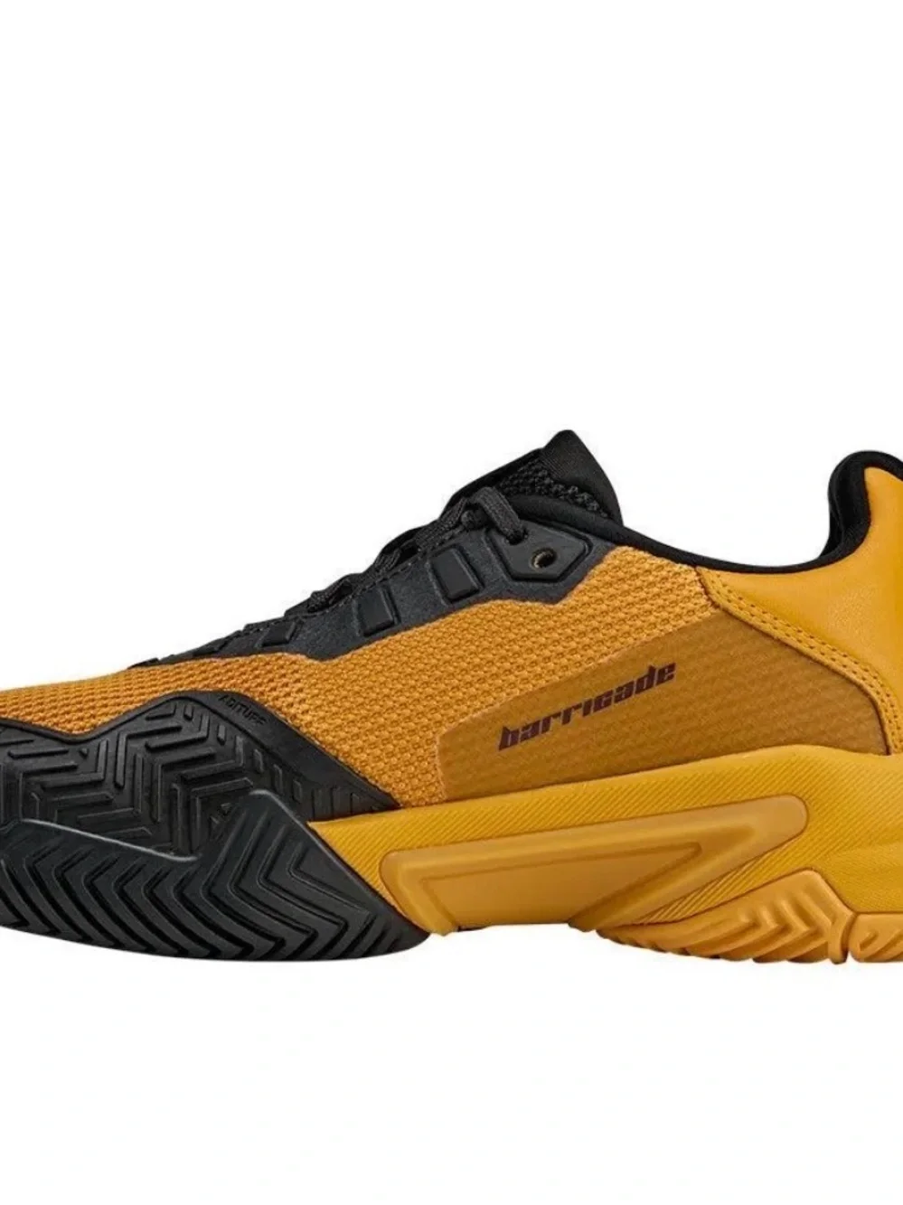 Women's Y-3 Barricade 13 Tennis Shoes Collegiate Gold and Black